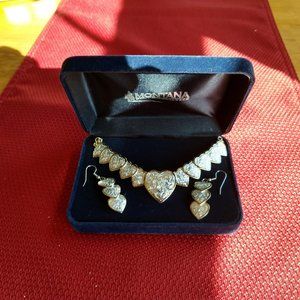 Hearts Choker & Earrings